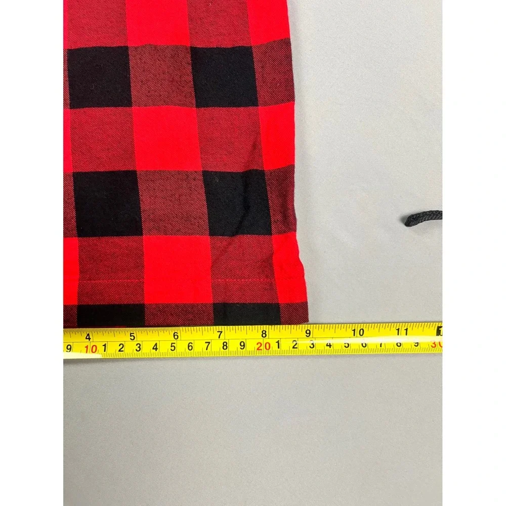 Polo Ralph Lauren Sleepwear Mens XL Red Black Buffalo Plaid Pajama Pants Cotton‎